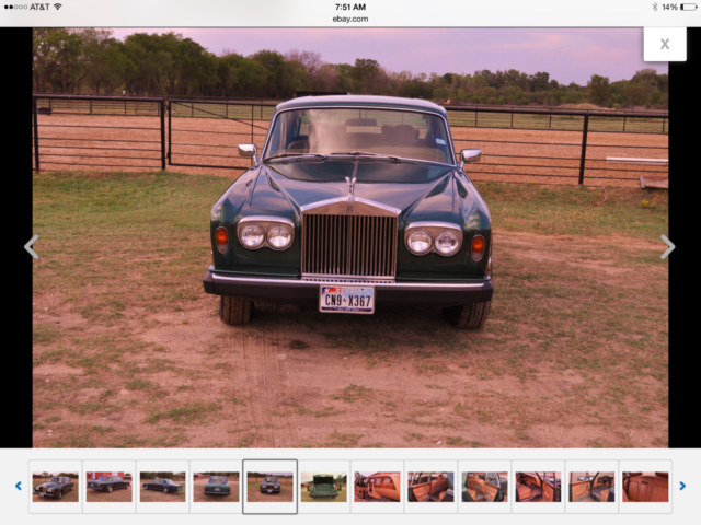 1980 rolls royce silver shadow ii last year 54,000 miles