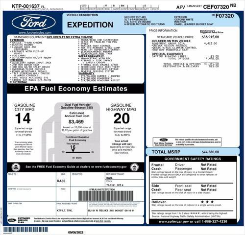 2012 ford expedition xlt