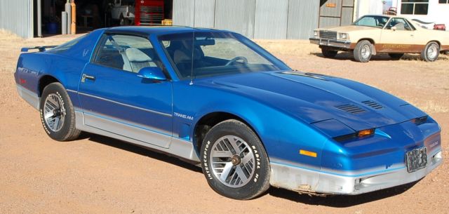 rare 1985 pontiac trans am 60k original miles, 5 speed manual trans. t-tops