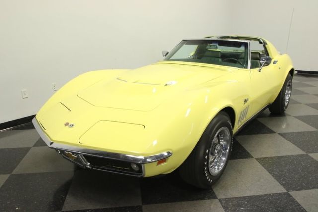 1969 chevrolet corvette 427 tri-power 3318 miles daytona yellow coupe 427 v8 3 s