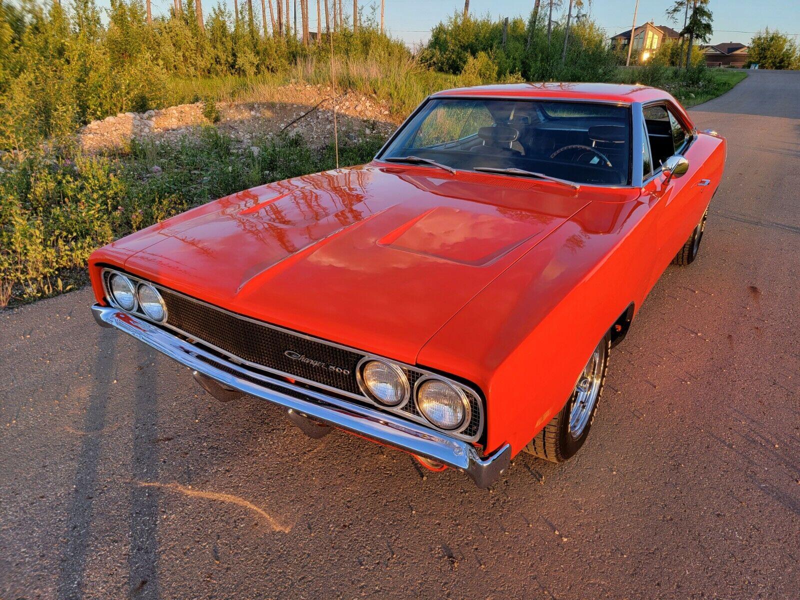 1969 dodge charger 500 orange 440 engine very rare car
