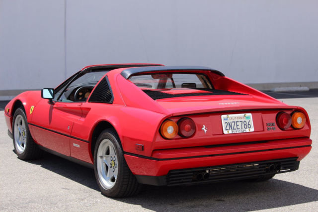 1987 ferrari 328 gts in rosso corsa only 28,121 miles / recent major service