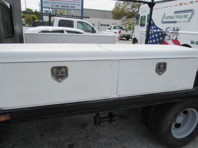 1989 ford f-350 351 cleveland work truck w/flat bed, roof rack + toolboxes
