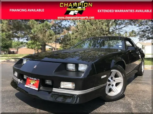 1988 chevrolet camaro 79362 miles black convertible 5.0l a