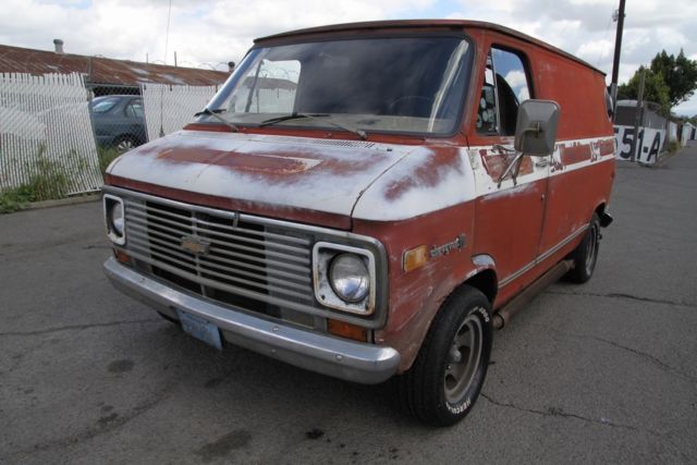 1975 chevrolet van chevy van-10 automatic 8 cylinder no reserve