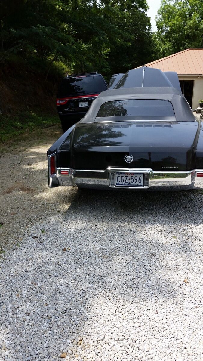 1971 cadillac eldorado convertible convertible black fwd automatic triple black