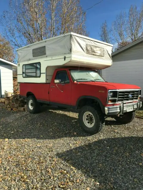 1985 ford f250xl with popup camper