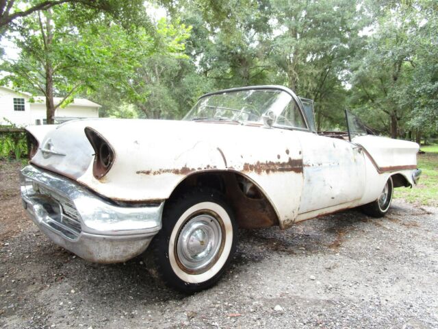 1957 oldsmobile convertible golden rocket 88 garage barn find no reserve