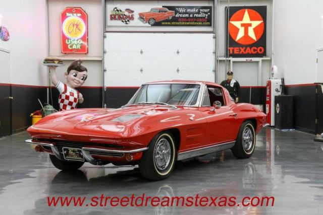 1963 chevrolet corvette 86270 miles red convertible 327 v8 4 speed manual