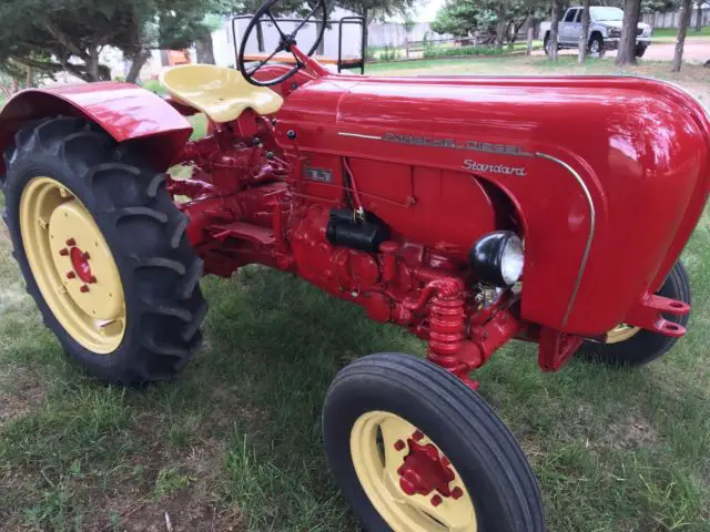 1957 porsche diesel p122 standard tractor - museum restoration