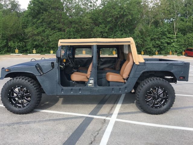 1986 hummer h1 (humvee m998 hmmwv) kevlar painted street legal title 6.2l diesel
