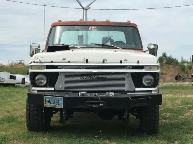1975 ford crew cab dually sled pull truck