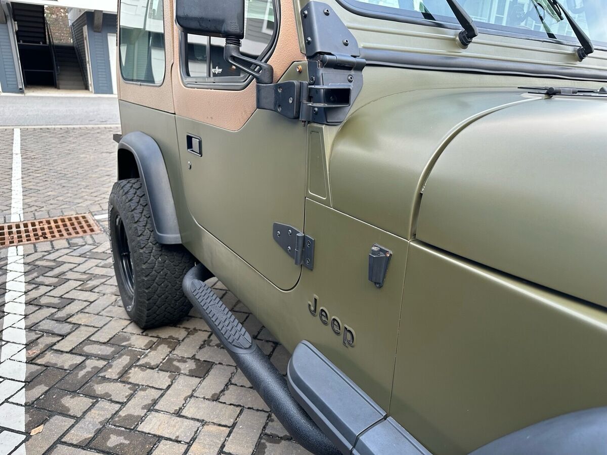 1991 jeep wrangler green 4wd automatic