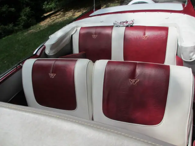 virginia tech tribute car which is a convertible and virginia tech colors