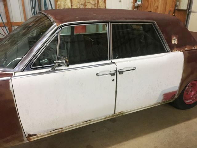 1964 lincoln continental - 430v8 arctic white w/black leather suicide doors