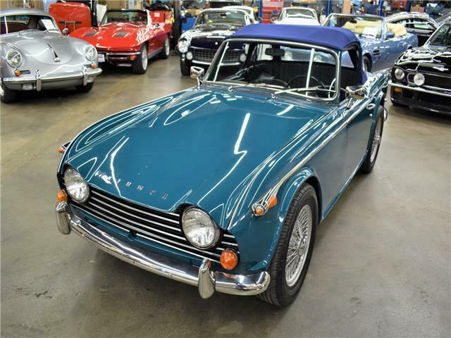 1968 triumph tr250 convertible 49472 miles valencia blue convertible