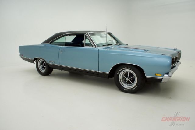 1969 plymouth gtx 88,399 miles b3 silver blue automatic