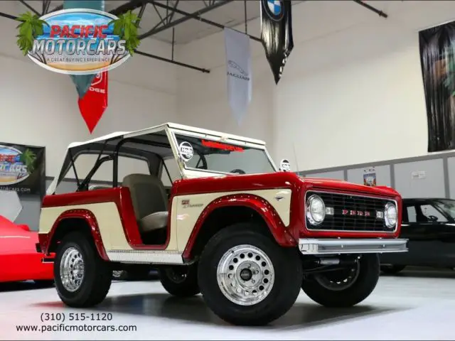 1968 ford bronco sport 3 speed manual 2-door suv, restored!!