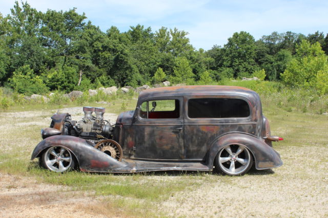 1934 oldsmobile rat rod coupe tudor ratrod hotrod bagged custom rat 350 sbc