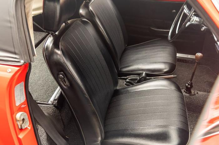 restored 1971 volkswagen karmann ghia convertible in bedford hills, new york