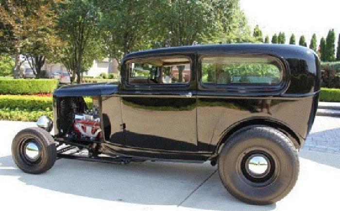 1932 henry ford steel body sedan street rod black hot in jacksonville, fl