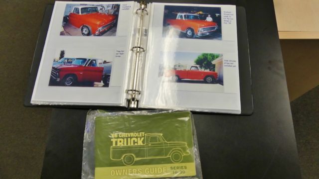 1966 chevrolet c-10 1 red/white pickup 327 automatic