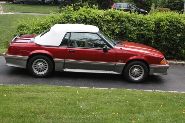 1990 ford mustang 5.0 convertible fox body 14k original miles clear title
