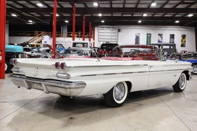 1960 pontiac bonneville 11696 miles white convertible 389cid v8 automatic