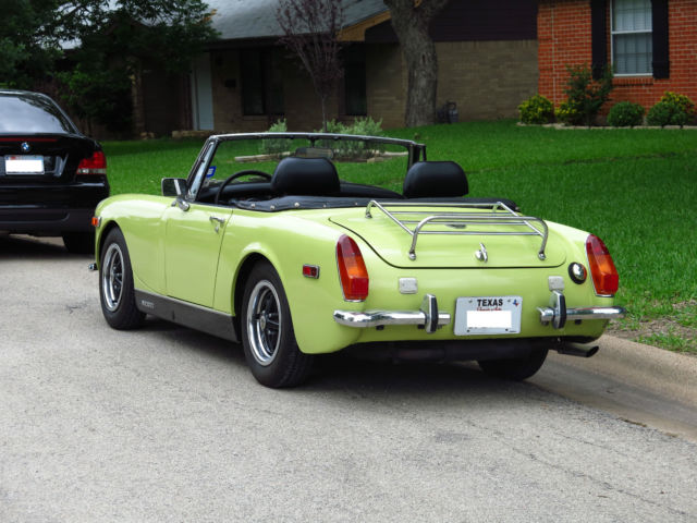 1973 mg midget rwa chrome split bumper