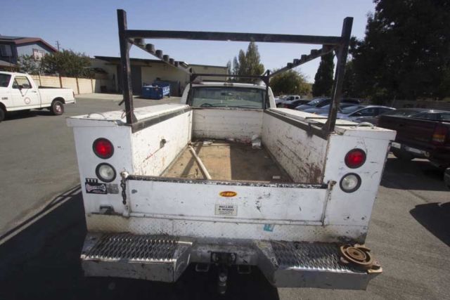 1990 ford f350 w knapheide boxes & lumber rack,corrugated steel bed 102k miles