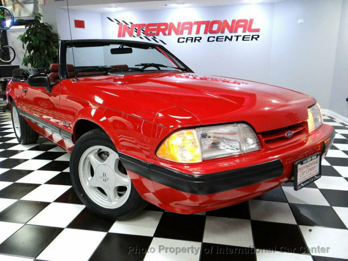 1991 ford mustang lx 5.0 convertible only 70k miles just serviced adult owned!