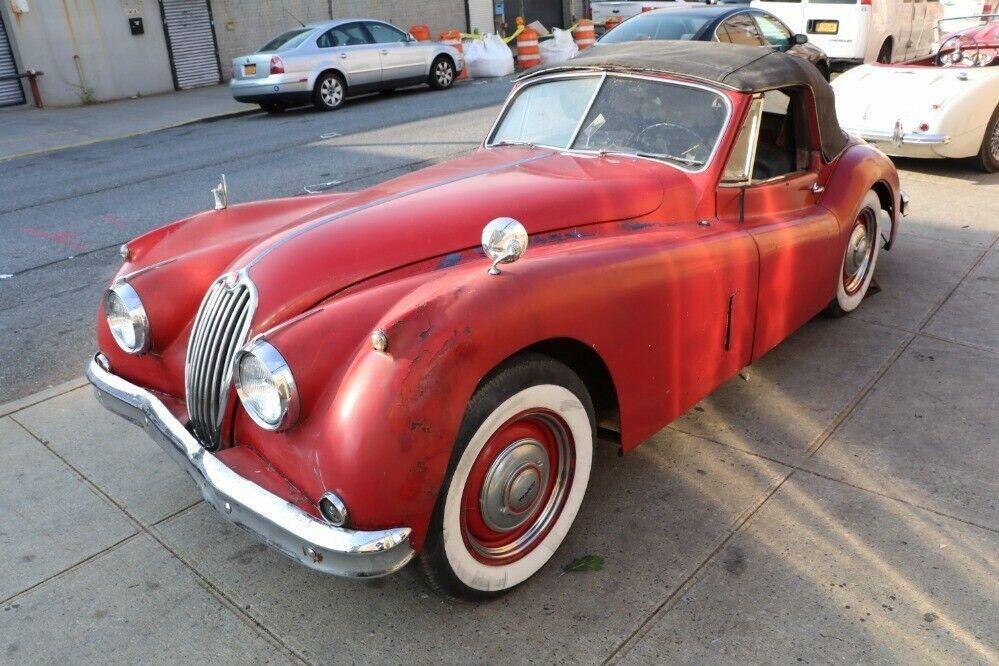 1956 jaguar xk 140 dhc red excellent original car