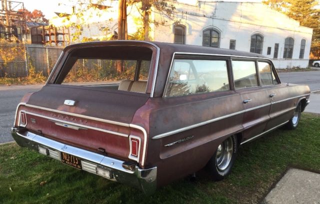 1964 chevrolet bel air 9 passenger station wagon impala 61 62 63 64 rat hot rod