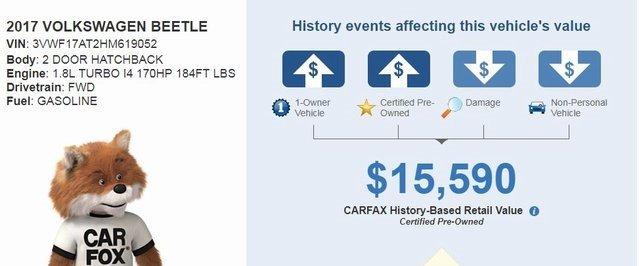 certified 2017 volkswagen beetle 1.8t coupe parkersburg, wv 26101 for sale in parkersburg, west virginia