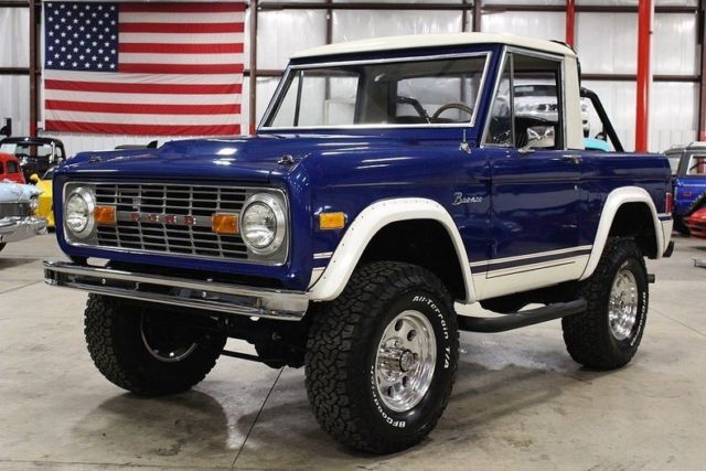 1977 ford bronco half cab 86879 miles blue suv 302 v8 automatic
