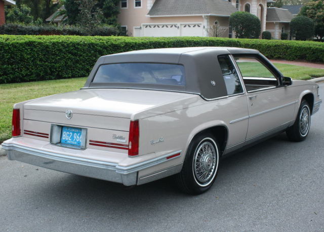 lifetime florida survivor -1988 cadillac coupe de ville - 11k orig mi