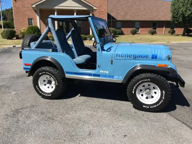 1980 jeep cj5 renegade teal blue