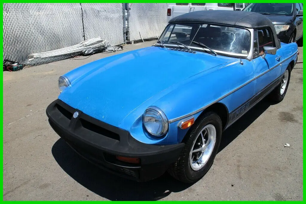 1977 mg mgb roadster w/ hardtop 4 speed manual 4 cylinder no reserve