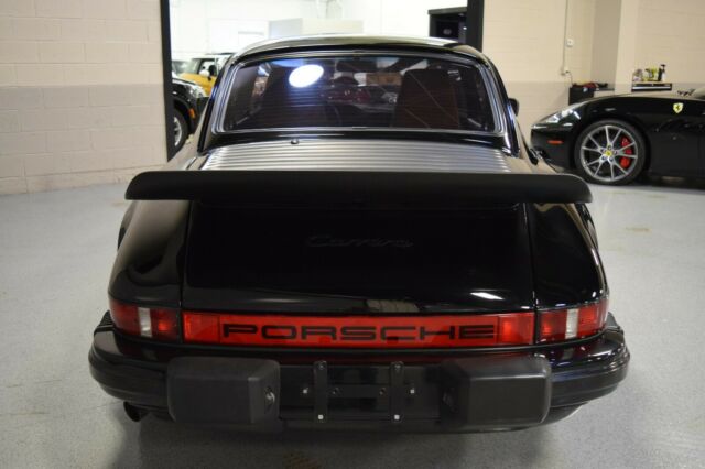 1985 porsche 911 carrera coupe black/tan 22k miles collectible quality