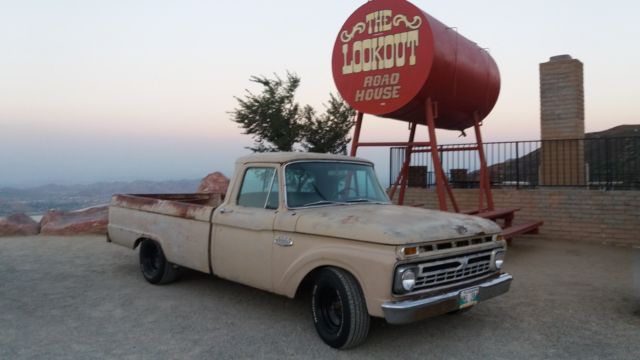 1966 ford f100 445 fe v8 disc brakes power steering muscle shop truck patina