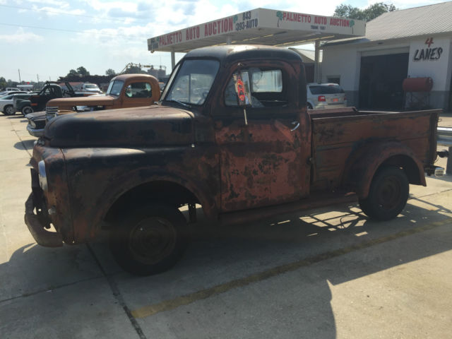 1952 dodge d-150 shortbed truck = cranks and runs= with title