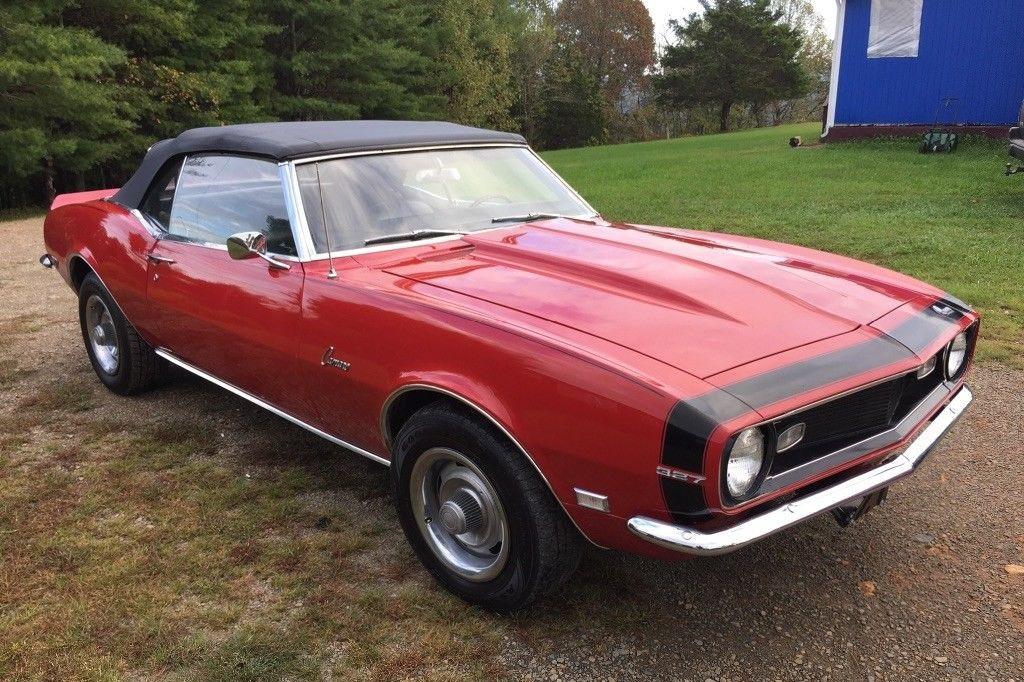 1968 chevrolet camaro convertible automatic 99850 miles