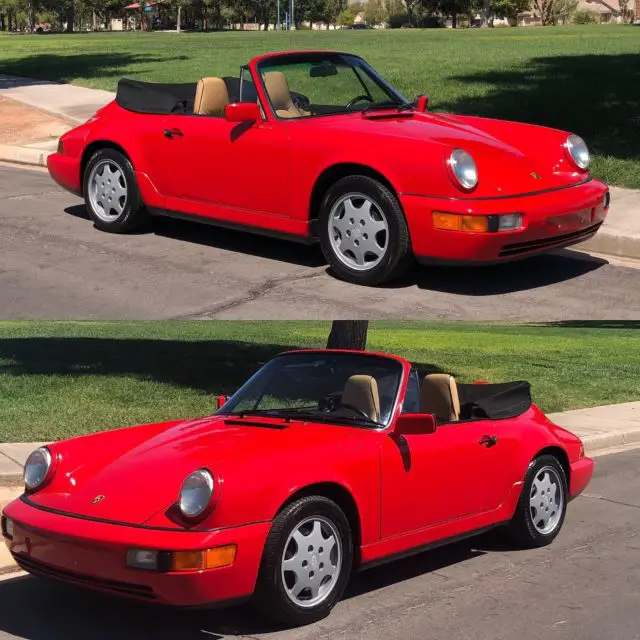 no reserve 1991 porsche 911 cabriolet carrera 4 5 speed 99k org miles