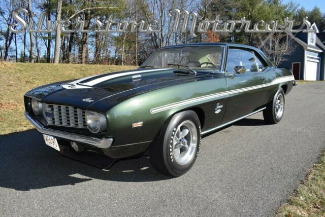 1969 fathom green camaro copo 427cid - 425hp 4 speed rare pristine car