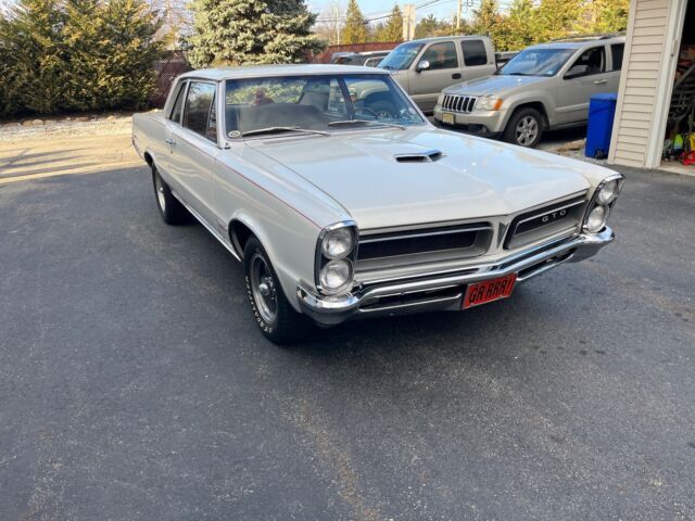 1965 pontiac gto coupe white rwd automatic tempest