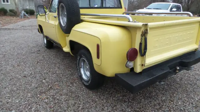 1974 chevrolet truck stepside sb /original motor and transmission/ new goodyears