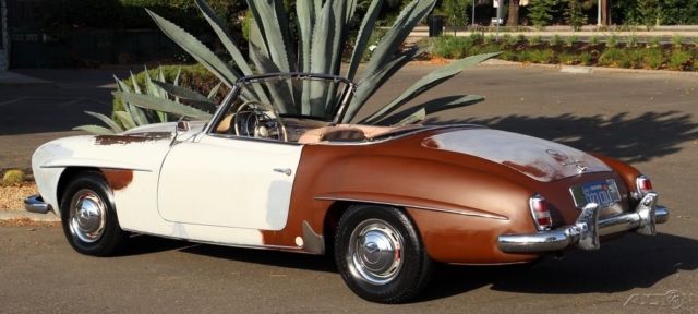1957 mercedes 190sl excellent factory metal body superb gaps for resto