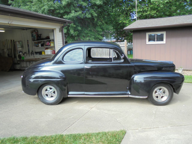 1947 ford coupe - fat fender project - runs - hot rod - rat rod - zoomer