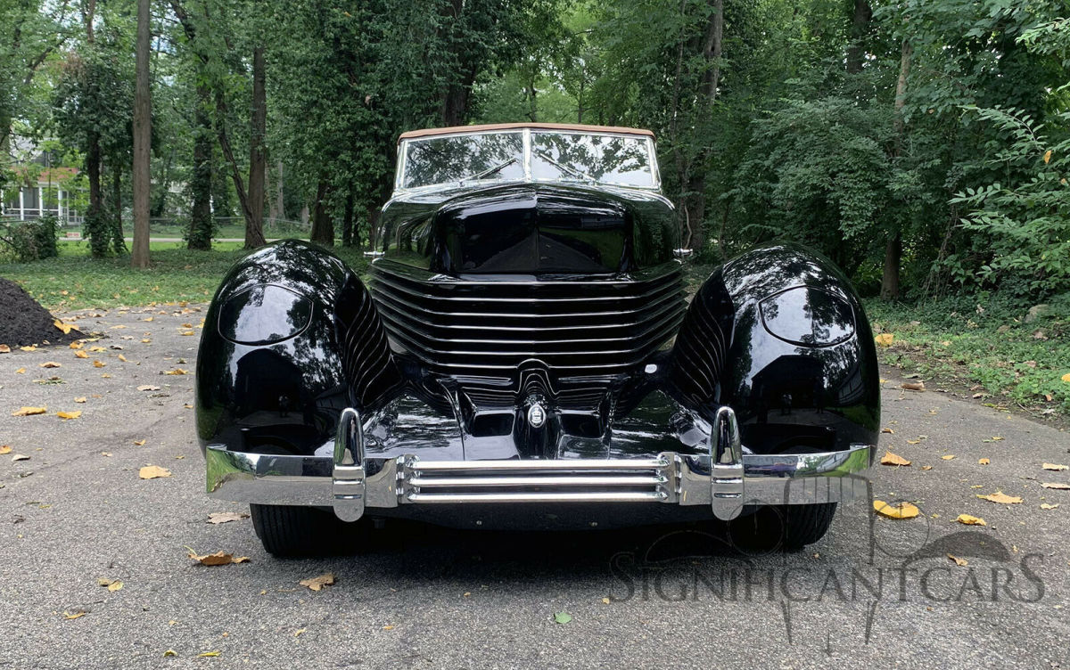1936 cord 810 phaeton - beautiful car! pebble award winner!