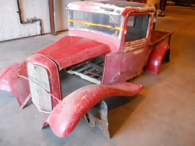 1932 ford pick-up truck original steel body set offered by gas monkey garage